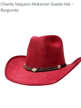 Moksman Suede Hat - Burgundy